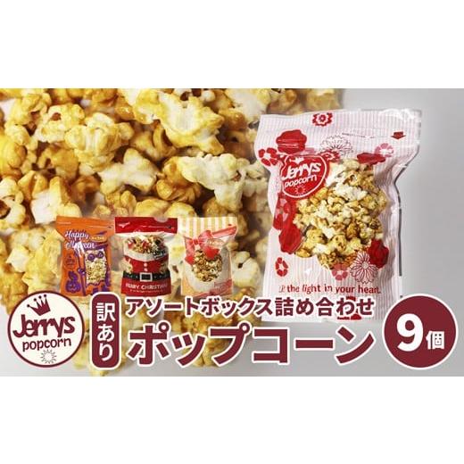 ふるさと納税 菓子 スナック 京都府 舞鶴市 訳あり ジェリーズ ポップコーン アソートボックス 9個 Mサイズ | ポップコーン 訳あり 9種の味 9種類 ハロウィン…