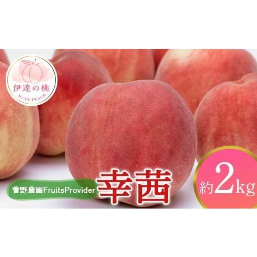 ふるさと納税 もも 福島県 伊達市 2026年出荷分先行予約 <冷蔵配送>福島県産 幸茜 約2kg (4〜7玉) 菅野農園FruitsProvider さちあかね 大玉 固め 伊達…