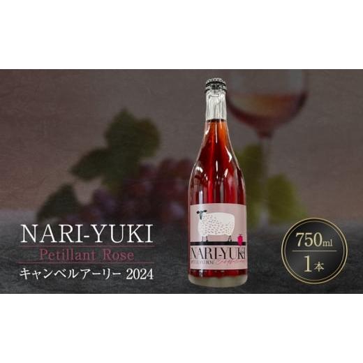 ふるさと納税 ワイン ロゼワイン 北海道 仁木町 NARI-YUKI Petillant Rose キャンベルアーリー 2024 750ml 1本 ワイン お酒 果実酒 北海道産 国産ぶどう
