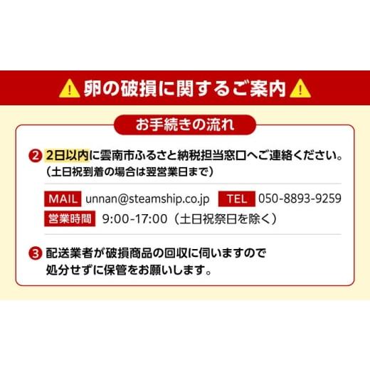 ふるさと納税 卵（鶏、烏骨鶏等） 島根県 雲南市 《月2回 × 20個 6ヵ月コース》 たたらの里平飼い 彩り天佑卵 全12回定期便 たまご 卵 放牧卵 平飼い卵 国産…_7
