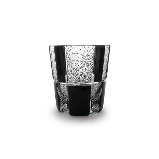 ふるさと納税 雑貨・日用品 グラス 東京都 台東区 浅草切子 KANA KURITA「モノクロオールド —菊繋ぎと魚子—」木箱入り| 切子 花切子 切子ガラス ガラス工芸 …