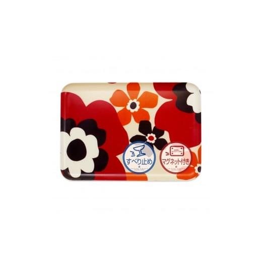 ふるさと納税 雑貨・日用品 和歌山県 海南市 TATSU-CRAFT マグネットトレー M 33cm フフラ SR サンシャインレッド すべり止め付き [Tk1090] サンシャインレ…