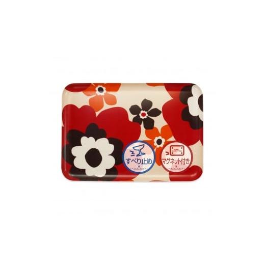 ふるさと納税 雑貨・日用品 和歌山県 海南市 TATSU-CRAFT マグネットトレー L 39cm フフラ SR サンシャインレッド すべり止め付き [Tk1121] サンシャインレ…
