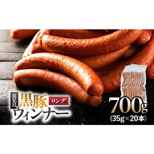 ふるさと納税 肉 ソーセージ 鹿児島県 鹿屋市 鹿児島黒豚 ロングウィンナー 700g KN005-012-01