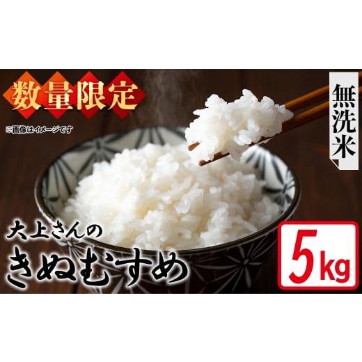 ふるさと納税 米 きぬむすめ 鳥取県 境港市 令和7年産・数量限定 大上さんのきぬむすめ(無洗米・5kg) sm-EF004-C05 やまのおかげ屋 無洗米 5kg