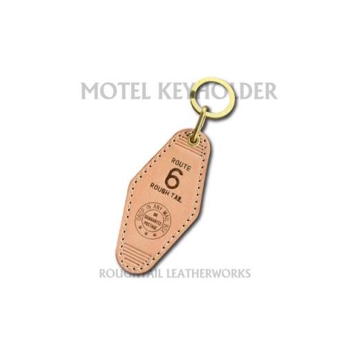 ふるさと納税 雑貨・日用品 茨城県 ひたちなか市 ラフテール 栃木レザー製牛革使用 モーテルキーホルダー ナチュラル×ブラス 1712386