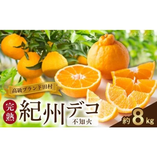 ふるさと納税 みかん・柑橘類 デコポン 和歌山県 湯浅町 G7372_ 完熟 紀州デコ 不知火 約 8kg 高級ブランド 一級品 田村 みかん まろやかな甘さ 程良い酸味 絶…