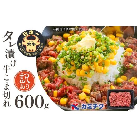 ふるさと納税 牛肉 鹿児島県 鹿児島市 期間限定 訳あり 鹿児島県産黒毛和牛 タレ漬け牛こま切れ 600g K002-053_06