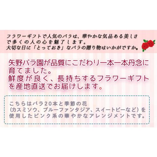 ふるさと納税 雑貨・日用品 花 宮崎県 都城市  母の日 バラのアレンジメント20本(ピンク) 5月7日〜10日お届け _17-3304-MG_ (都城市) フラワーアレンジメント …の画像
