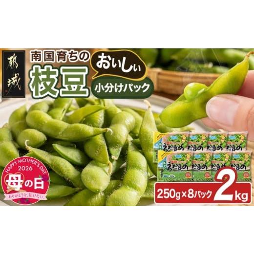 ふるさと納税 豆類 枝豆 宮崎県 都城市 母の日 小分けパック 南国育ちのおいしい枝豆2kg 5月7日〜10日お届け _LG-3322-MG_(都城市) 南九州産 急速凍結 塩ゆで…