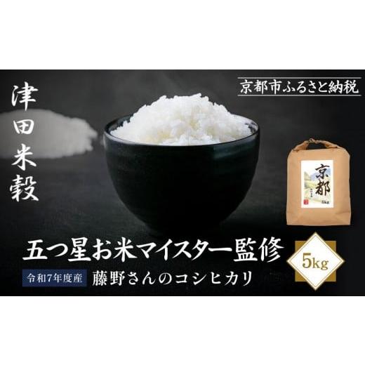 ふるさと納税 米 コシヒカリ 京都府 京都市 津田米穀 五つ星お米マイスター監修 藤野さんが育てたコシヒカリ 5kg|令和7年度産コシヒカリ 白米 こだわり抜い…