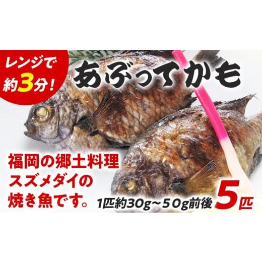 ふるさと納税 魚貝類 福岡県 志免町 福岡郷土料理 あぶってかも 5匹 スズメダイ 炙り 焼き魚 魚介類 惣菜 加工品 おかず おつまみ 冷凍 魚 福岡 九州