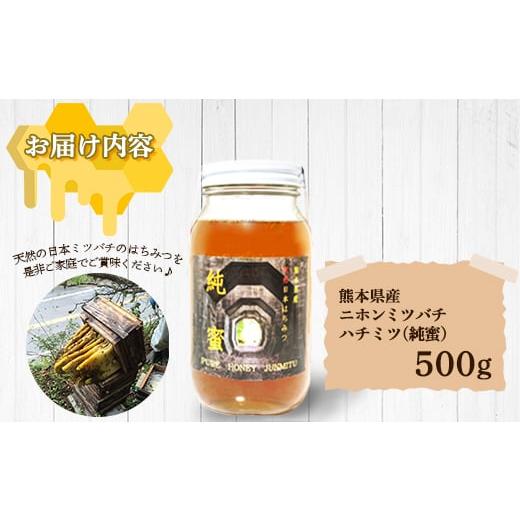 ふるさと納税 加工品等 はちみつ 熊本県 美里町  数量限定 熊本県 美里町 ハチミツ ニホンミツバチ 純蜜 500g 中蓮寺農園 1712460の画像