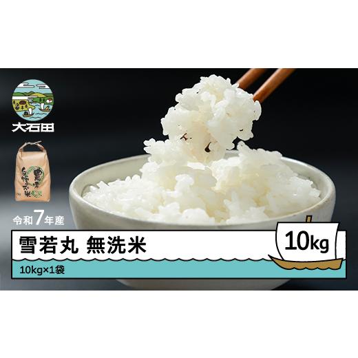 ふるさと納税 米 つや姫 山形県 大石田町 米 令和7年産 雪若丸 無洗米 10kg 10kg×1袋 順次発送 山形県産 東北 ap-yumxa10x1-0 順次発送