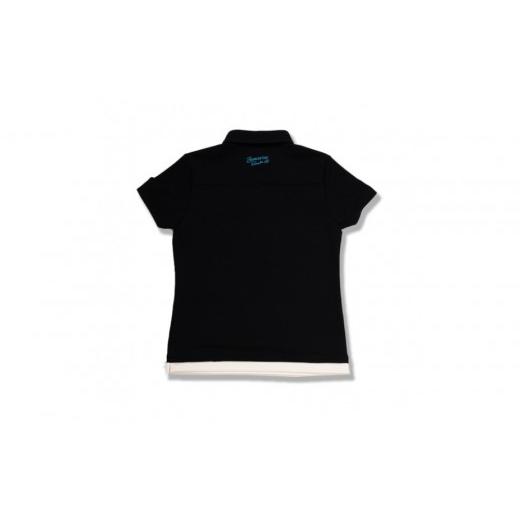 ふるさと納税 服 女 愛知県 名古屋市 BUNCUREY　ゴルフウェア　半袖ポロシャツ（BL23SS-01-505）ブラック／サイズ1 ブラック／サイズ1の画像