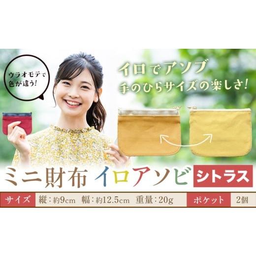 ふるさと納税 財布 岡山県 笠岡市 ミニ財布イロアソビ シトラス SIRUHA [30日以内に出荷予定(土日祝除く)]岡山県 笠岡市 財布 ミニ財布 帆布 送料無料 シト…