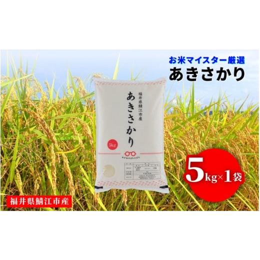 ふるさと納税 米 福井県 鯖江市 令和7年産 あきさかり 5kg(5kg × 1袋)×1回 B-02036 / お取り寄せ お米 精米 白米 小分け 便利 弁当 ごはん ご飯 コメ お…