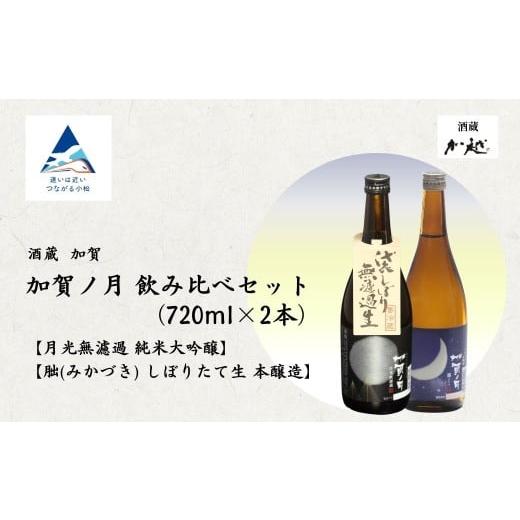 ふるさと納税 日本酒 大吟醸酒 石川県 小松市 冬季限定 加賀ノ月 月光 無濾過(720ml)・朏(みかづき) しぼりたて生(720ml) 日本酒 お酒 地酒 純米大吟醸 本醸…
