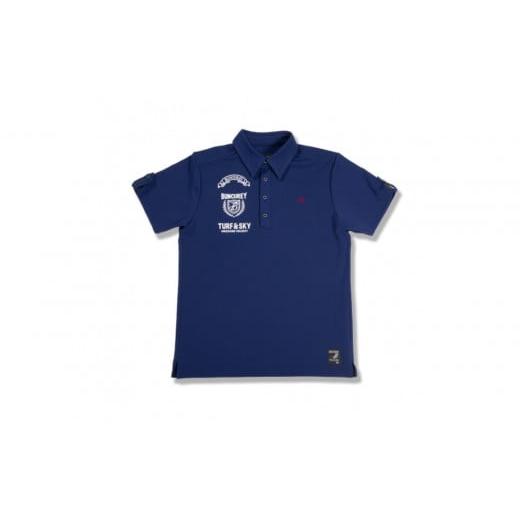 ふるさと納税 服 男 愛知県 名古屋市 BUNCUREY ゴルフウェア ロゴポロシャツ(BM23SS-01-042)ネイビー/サイズ3 ネイビー/サイズ3