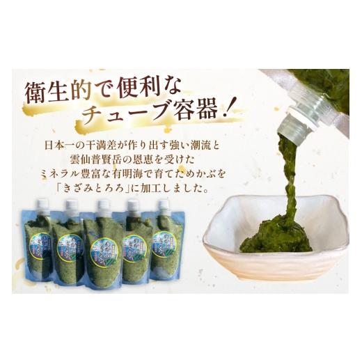 ふるさと納税 のり・海藻 長崎県 島原市 AJ659 めかぶ 有明海産 無添加めかぶとろろ 250g×10パック 定期便 3回 隔月 きざみめかぶ とろろ わかめ 海藻 無添加…の画像