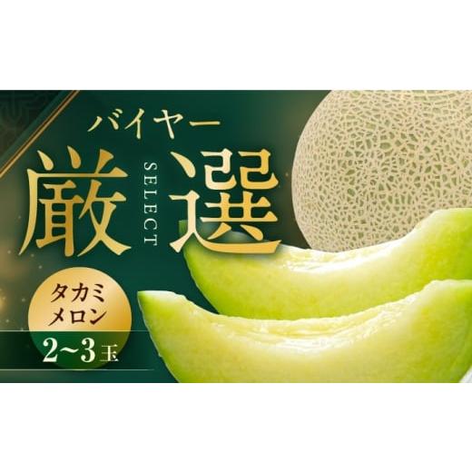 ふるさと納税 メロン メロン青肉 愛媛県 大洲市 先行予約 6月中旬から順次発送 タカミメロン 2から3玉 愛媛県大洲市/西山青果