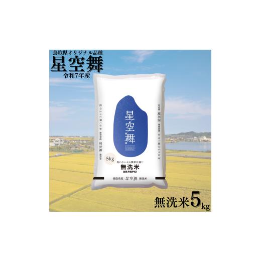 ふるさと納税 無洗米 鳥取県 湯梨浜町 393K.鳥取県産星空舞 無洗米5kg 令和7年産 星空舞無洗米5kg×1袋(令和7年産)