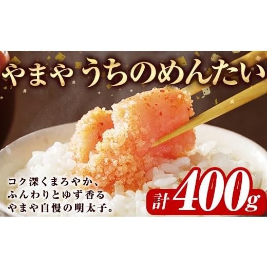 ふるさと納税 たらこ・明太子 福岡県 春日市 やまや うちのめんたい切子込(計400g) 離島配送不可 明太子 海鮮 うちのめんたい 小分け ご飯のお供 おつまみ お…