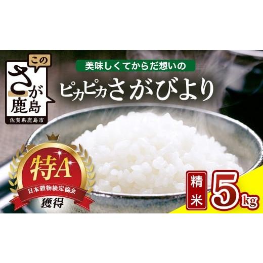 ふるさと納税 玄米 佐賀県 鹿島市 令和7年産 佐賀県産 さがびより 5kg 白米[からだ想いのピカピカさがびより]ふるさと納税 米 お米 新米 精米 国産 佐賀県 …