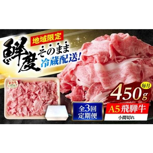 ふるさと納税 牛肉 岐阜県 瑞浪市 3回定期便 冷蔵配送/地域限定 飛騨牛 小間切 450g 瑞浪市 / きなぁた瑞浪?和牛 国産 岐阜県産
