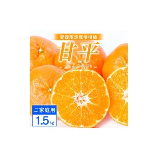 ふるさと納税 みかん・柑橘類 愛媛県 八幡浜市 ご家庭用 甘平 1.5kg 愛媛県 八幡浜産 西宇和地区 扁平で濃い味 新食感 H25-303 1713021