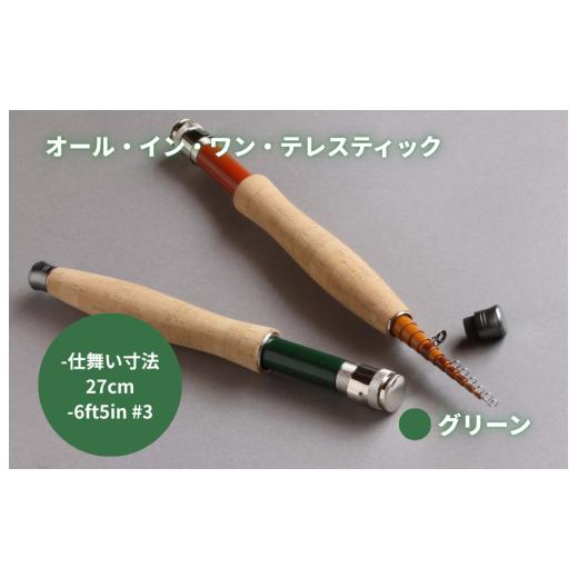 ふるさと納税 フィッシング ロッド・竿 千葉県 我孫子市 オール・イン・ワン・テレスティック(6ft5in #3)グリーン サイズ:6ft5in #3 カラー:グリーン