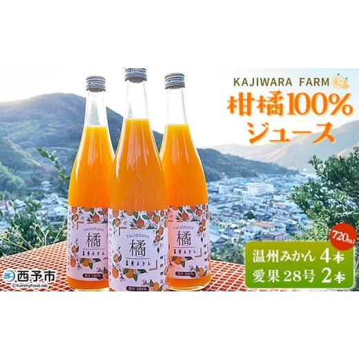 ふるさと納税 果汁飲料 みかん 愛媛県 西予市 柑橘100%ジュース (温州みかん4本&愛果28号2本) 温州みかん 愛果28号 紅まどんな 高級柑橘 ストレートジュ…