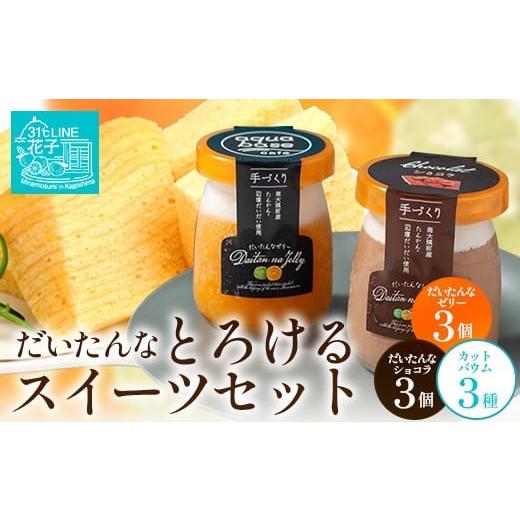ふるさと納税 ゼリー・プリン 鹿児島県 南大隅町 2026年3月中旬から発送 だいたんな とろけるスイーツセット&amp; カットバウムセット(だいたんな詰め合わせ…