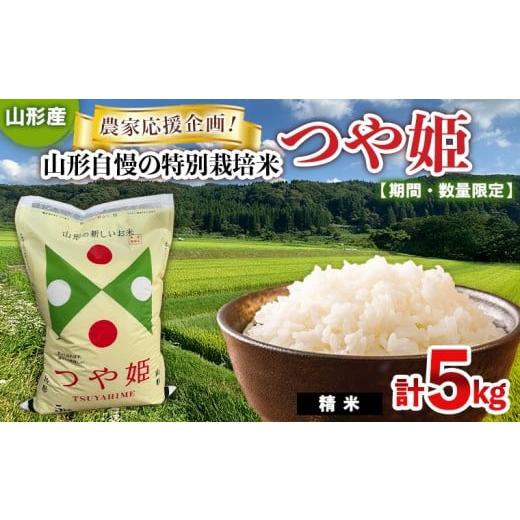 ふるさと納税 米 つや姫 山形県 山形市 期間・数量限定 農家応援企画 山形自慢の特別栽培米つや姫(精米)5kg FY25-484