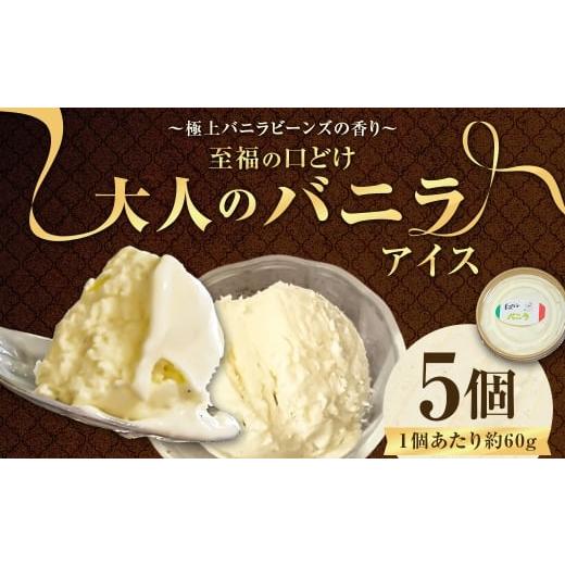 ふるさと納税 菓子 アイス 福岡県 香春町 極上バニラビーンズの香り 至福の口どけ "大人のバニラアイス" 5個 アイス バニラアイス アイスクリーム …