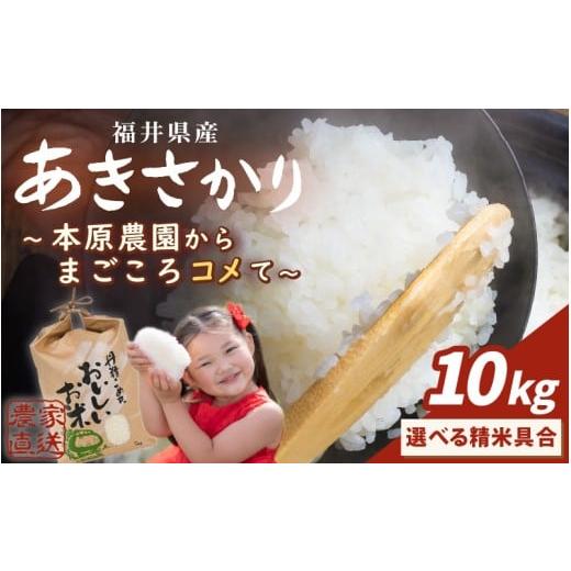ふるさと納税 米 福井県 坂井市 令和7年産 (玄米) あきさかり 10kg (5kg×2袋) 〜本原農園からまごころコメて〜 お米 玄米 10キロ 選べる ごはん ご飯 おいし…