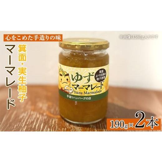 ふるさと納税 ジャム 大阪府 箕面市 数量限定 箕面の実生ゆず使用 ゆずマーマレード (190g×2本・計380g) m29-04-A 手造りハンバーグの店 190g×2本
