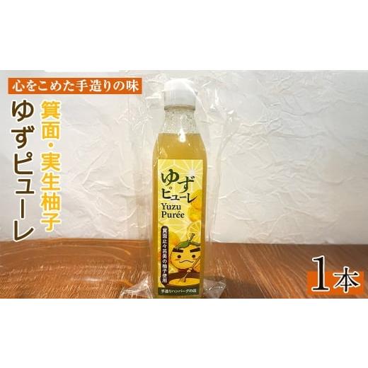 ふるさと納税 たれ・ドレッシング・酢 果実酢 大阪府 箕面市 数量限定 箕面の実生ゆず使用 ゆずピューレ (1本・380g) m29-05-A 手造りハンバーグの店 1本