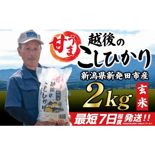 ふるさと納税 米 コシヒカリ 新潟県 新発田市 価格変更 最短7日発送 こしひかり 玄米 2kg 令和7年産 甘うま越後の コシヒカリ 米 お米 こめ 新潟米 新潟県産 …