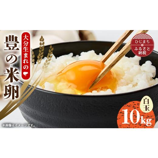 ふるさと納税 卵(鶏、烏骨鶏等) 大分県 日出町 大分生まれのAW飼い有精卵「豊の米卵」10kg(白卵) 1714035