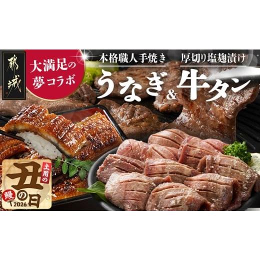 ふるさと納税 牛肉 タン 宮崎県 都城市 丑の日 大満足の夢コラボ うなぎ&amp;厚切り牛タンセット 7月20日〜25日お届け _AC-3308-UG_(都城市) 訳あり 不揃い …