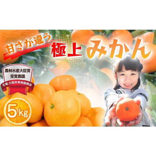 ふるさと納税 果物類 みかん 大阪府 河内長野市 先行予約 2026年11月下旬より発送 農林水産大臣賞受賞 甘さが違う極上みかん 5kg 高糖度 甘い みかん 柑橘 フ…