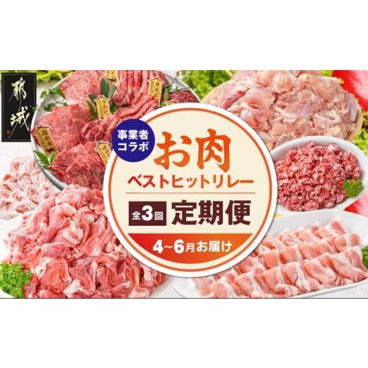 ふるさと納税 牛肉 焼肉・バーベキュー 宮崎県 都城市 事業者コラボ定期便 お肉のベストヒットリレー 4〜6月お届け _T60-MY04_(都城市) 宮崎牛 9種 焼肉 3〜4…