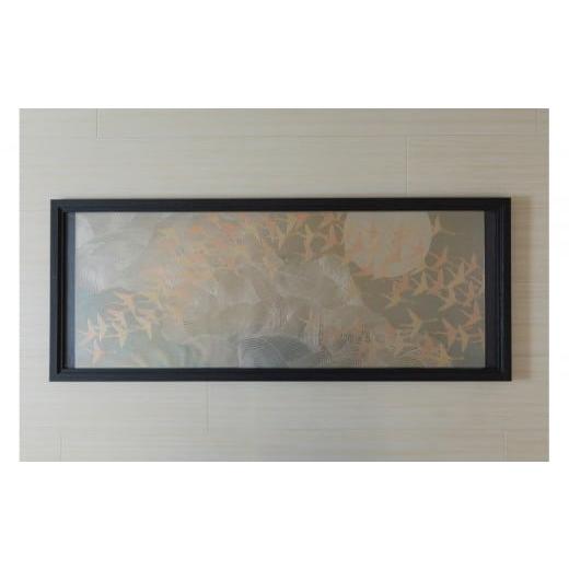 ふるさと納税 雑貨・日用品 絵画 静岡県 静岡市 和モダン 鶴 壁掛け