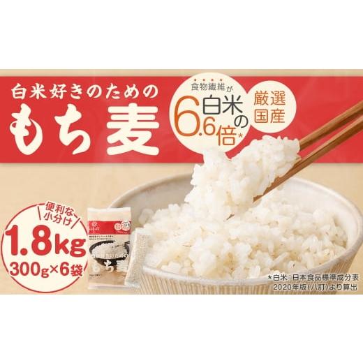 ふるさと納税 雑穀 山梨県 中央市 白米好きのためのもち麦 スタンドパック 300g×6袋 合計1.8kg もち麦 穀物 食物繊維 ご飯 ごはん 山梨県 中央市 国産 もっち…