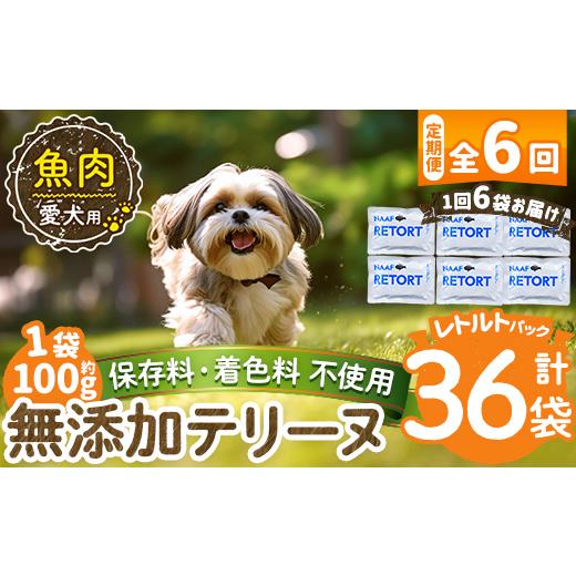 ふるさと納税 魚貝類 鹿児島県 姶良市 a1089-H 6回定期便 保存料・着色料 不使用 愛犬用無添加テリーヌ レトルトパック 魚テリーヌ6袋×6回(1袋約100g・合計約…の画像