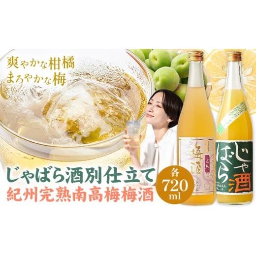 ふるさと納税 お酒 リキュール 和歌山県 岩出市 じゃばら酒別仕立て 紀州南高梅梅酒 セット 720ml×各1本 計1440ml 酒のねごろっく[30日以内に出荷予定(土日…