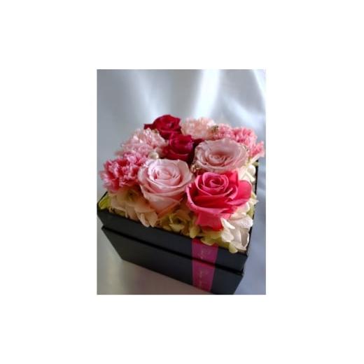 ふるさと納税 雑貨・日用品 花 長野県 飯島町 プリザーブドフラワー スクエアBOX 1574289
