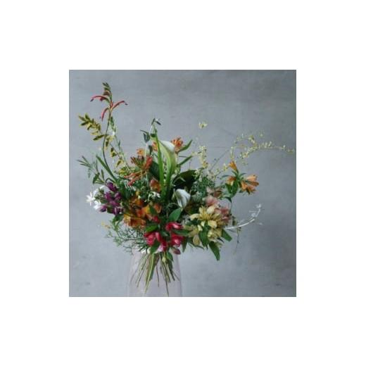 ふるさと納税 花・苗木 長野県 飯島町 毎月定期便 季節のおまかせブーケ(Sサイズ) 定期便全6回 4082421