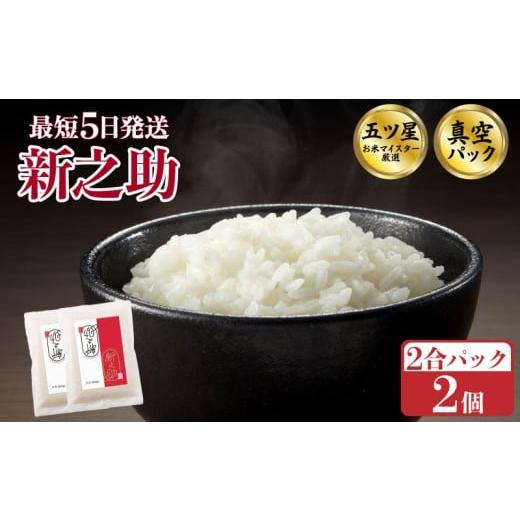 ふるさと納税 米 新潟県 新発田市 最短5日発送 新之助 真空パック お試し 2合×2個 0.6kg 令和7年産 新潟県産 五つ星お米マイスター 米 rice 小分け 少量 お…